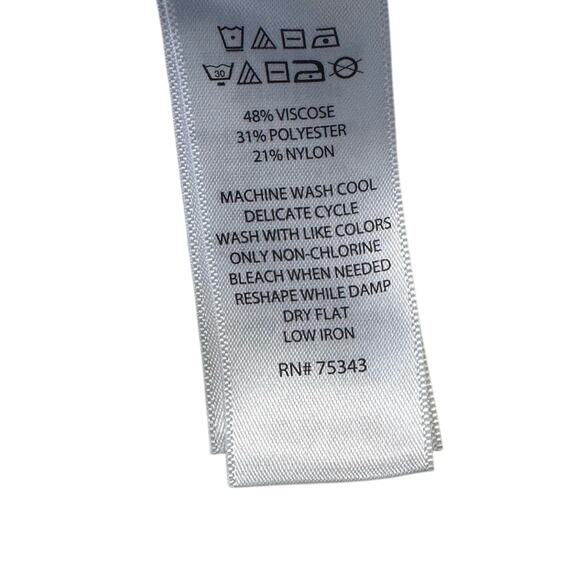 Tahari Sweater Womens XS Green Black Argyle Mock Neck Old Money Preppy Career - Picture 6 of 6